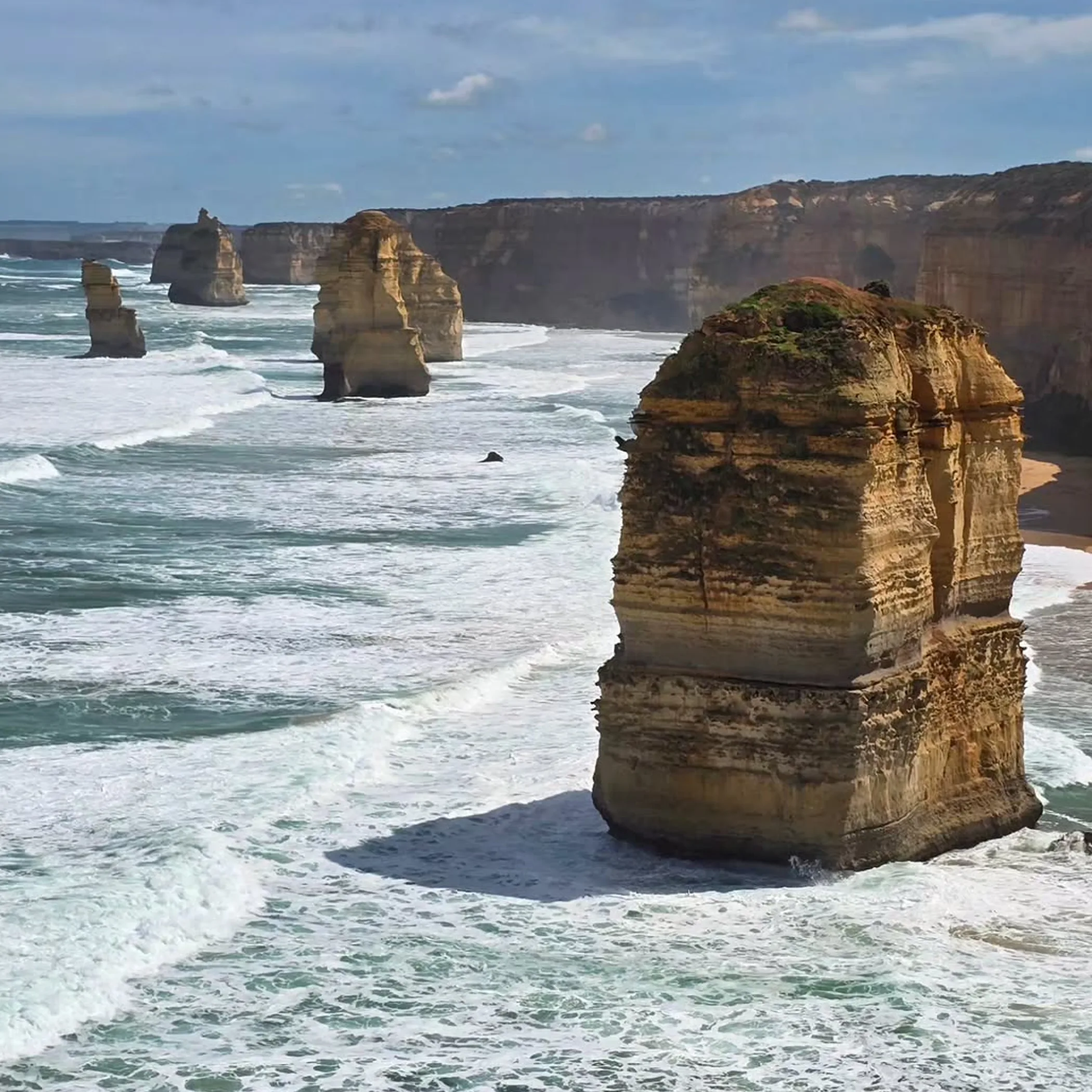 twelve apostles along great ocean road coast