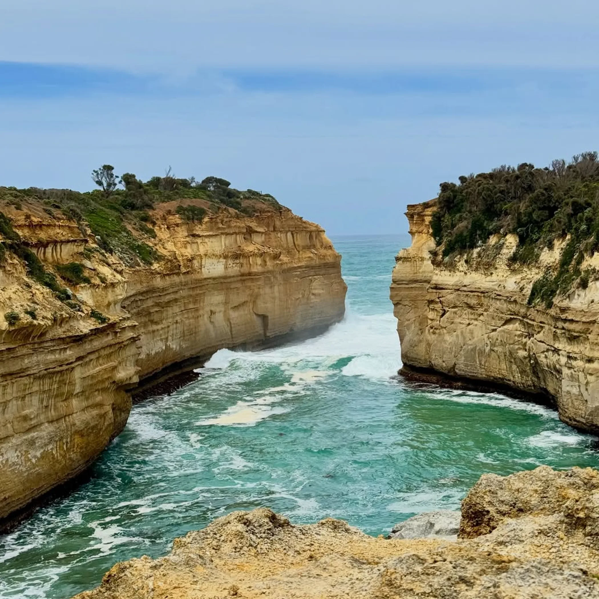 great ocean road cliffs winter scenery