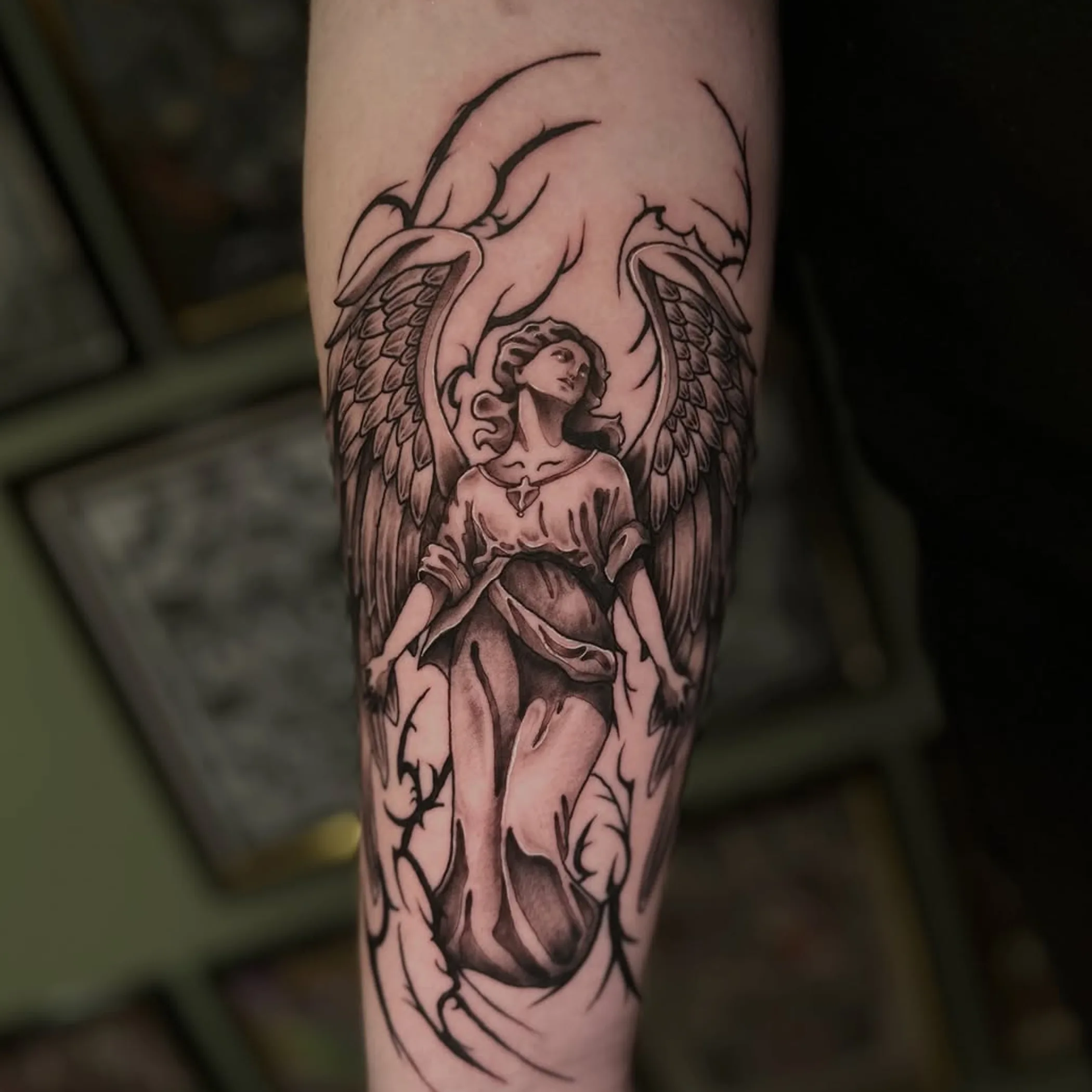 visible tattoo on skin