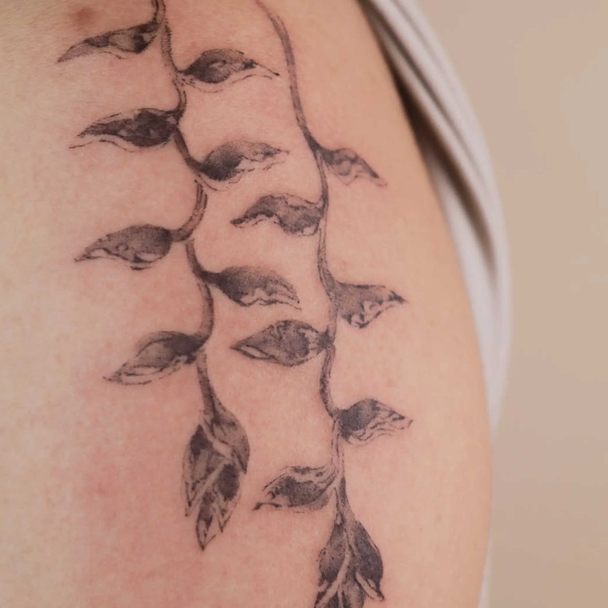 tattoo in bright lighting